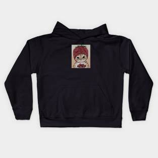 Strawberry Cat Kids Hoodie